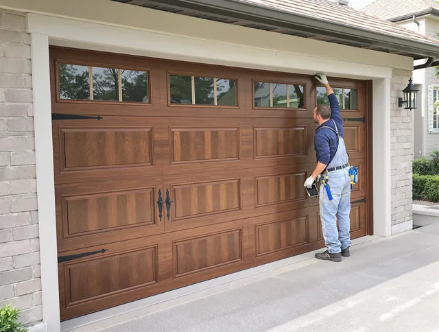 Custom garage door showcase by North Smithfield Garage Door Repair in North Smithfield
