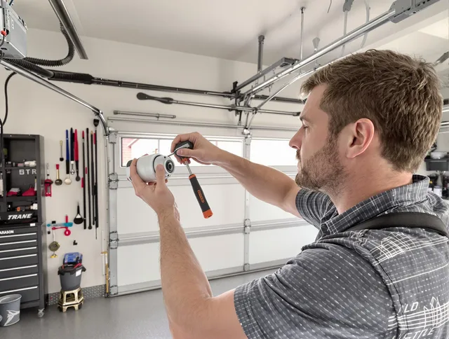Garage door opener repair service by North Smithfield Garage Door Repair in North Smithfield