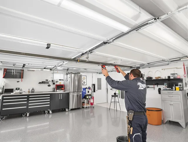 Overhead garage door repair service by North Smithfield Garage Door Repair in North Smithfield