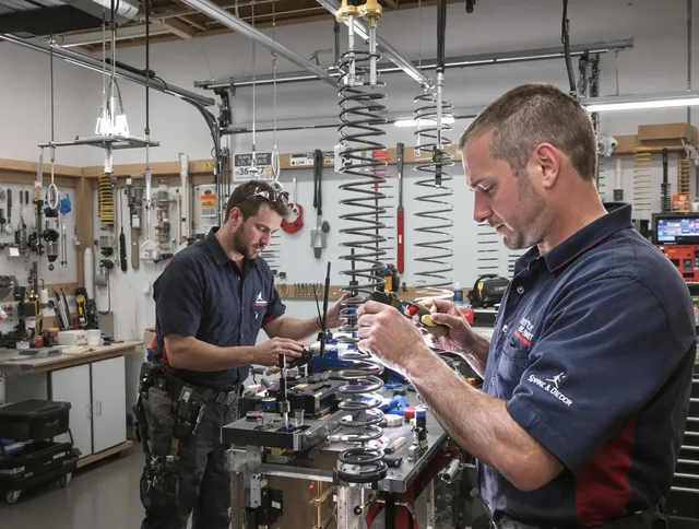 Garage door spring repair service by North Smithfield Garage Door Repair in North Smithfield